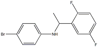 4-bromo-N-[1-(2,5-difluorophenyl)ethyl]aniline Struktur