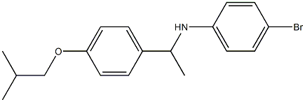 4-bromo-N-{1-[4-(2-methylpropoxy)phenyl]ethyl}aniline Struktur