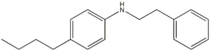 4-butyl-N-(2-phenylethyl)aniline Struktur