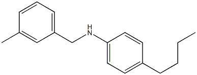 4-butyl-N-[(3-methylphenyl)methyl]aniline Struktur