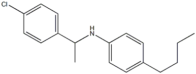 4-butyl-N-[1-(4-chlorophenyl)ethyl]aniline Struktur