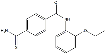 4-carbamothioyl-N-(2-ethoxyphenyl)benzamide Struktur