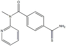 4-carbamothioyl-N-methyl-N-(pyridin-2-yl)benzamide Struktur