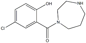 4-chloro-2-(1,4-diazepan-1-ylcarbonyl)phenol Struktur