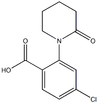 4-chloro-2-(2-oxopiperidin-1-yl)benzoic acid Struktur