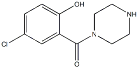 4-chloro-2-(piperazin-1-ylcarbonyl)phenol Struktur