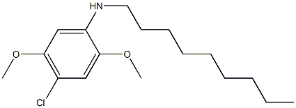 4-chloro-2,5-dimethoxy-N-nonylaniline Struktur