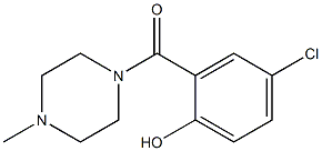 4-chloro-2-[(4-methylpiperazin-1-yl)carbonyl]phenol Struktur