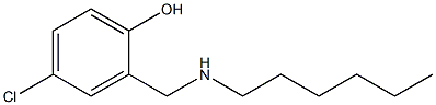 4-chloro-2-[(hexylamino)methyl]phenol Struktur