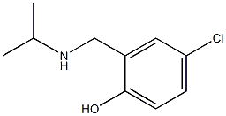 4-chloro-2-[(propan-2-ylamino)methyl]phenol Struktur