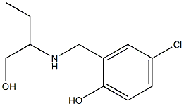 4-chloro-2-{[(1-hydroxybutan-2-yl)amino]methyl}phenol Struktur