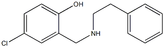 4-chloro-2-{[(2-phenylethyl)amino]methyl}phenol Struktur