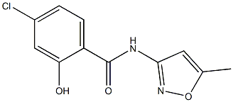 4-chloro-2-hydroxy-N-(5-methyl-1,2-oxazol-3-yl)benzamide Struktur