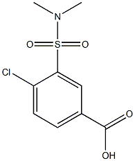 4-chloro-3-(dimethylsulfamoyl)benzoic acid Struktur