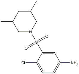 4-chloro-3-[(3,5-dimethylpiperidine-1-)sulfonyl]aniline Struktur