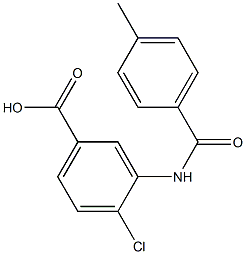 4-chloro-3-[(4-methylbenzoyl)amino]benzoic acid Struktur