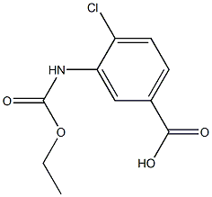 4-chloro-3-[(ethoxycarbonyl)amino]benzoic acid Struktur