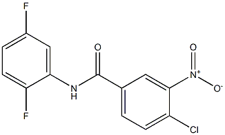 4-chloro-N-(2,5-difluorophenyl)-3-nitrobenzamide Struktur