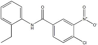 4-chloro-N-(2-ethylphenyl)-3-nitrobenzamide Struktur