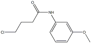 4-chloro-N-(3-methoxyphenyl)butanamide Struktur