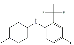 4-chloro-N-(4-methylcyclohexyl)-2-(trifluoromethyl)aniline Struktur