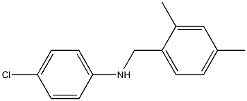 4-chloro-N-[(2,4-dimethylphenyl)methyl]aniline Struktur