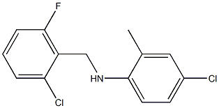 4-chloro-N-[(2-chloro-6-fluorophenyl)methyl]-2-methylaniline Struktur