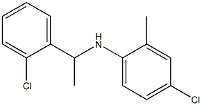 4-chloro-N-[1-(2-chlorophenyl)ethyl]-2-methylaniline Struktur