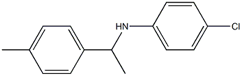 4-chloro-N-[1-(4-methylphenyl)ethyl]aniline Struktur