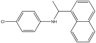 4-chloro-N-[1-(naphthalen-1-yl)ethyl]aniline Struktur