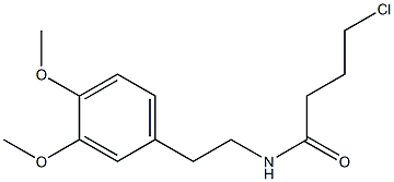 4-chloro-N-[2-(3,4-dimethoxyphenyl)ethyl]butanamide Struktur