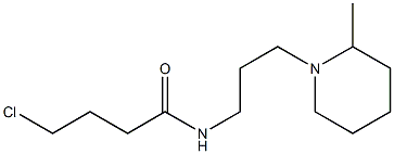 4-chloro-N-[3-(2-methylpiperidin-1-yl)propyl]butanamide Struktur