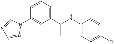 4-chloro-N-{1-[3-(1H-1,2,3,4-tetrazol-1-yl)phenyl]ethyl}aniline Struktur