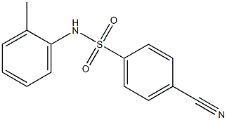 4-cyano-N-(2-methylphenyl)benzenesulfonamide Struktur