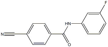 4-cyano-N-(3-fluorophenyl)benzamide Struktur