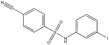 4-cyano-N-(3-iodophenyl)benzene-1-sulfonamide Struktur