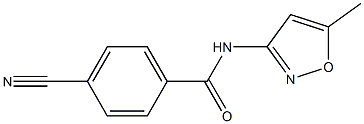 4-cyano-N-(5-methylisoxazol-3-yl)benzamide Struktur