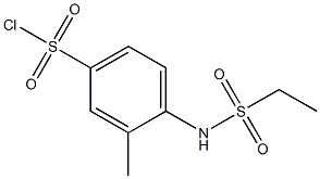 4-ethanesulfonamido-3-methylbenzene-1-sulfonyl chloride Struktur