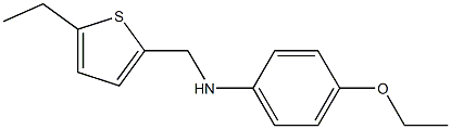 4-ethoxy-N-[(5-ethylthiophen-2-yl)methyl]aniline Struktur