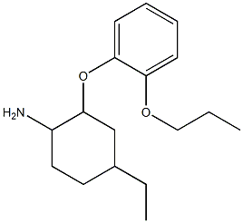 4-ethyl-2-(2-propoxyphenoxy)cyclohexan-1-amine Struktur