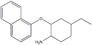 4-ethyl-2-(naphthalen-1-yloxy)cyclohexan-1-amine Struktur