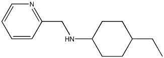 4-ethyl-N-(pyridin-2-ylmethyl)cyclohexan-1-amine Struktur