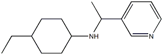 4-ethyl-N-[1-(pyridin-3-yl)ethyl]cyclohexan-1-amine Struktur