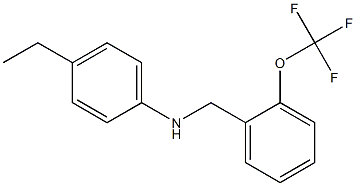 4-ethyl-N-{[2-(trifluoromethoxy)phenyl]methyl}aniline Struktur