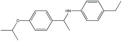 4-ethyl-N-{1-[4-(propan-2-yloxy)phenyl]ethyl}aniline Struktur