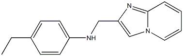 4-ethyl-N-{imidazo[1,2-a]pyridin-2-ylmethyl}aniline Struktur