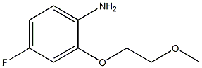 4-fluoro-2-(2-methoxyethoxy)aniline Struktur