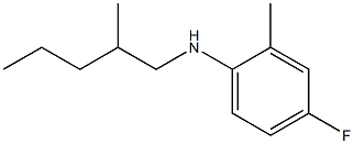 4-fluoro-2-methyl-N-(2-methylpentyl)aniline Struktur