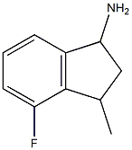 4-fluoro-3-methyl-2,3-dihydro-1H-inden-1-amine Struktur