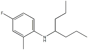 4-fluoro-N-(heptan-4-yl)-2-methylaniline Struktur